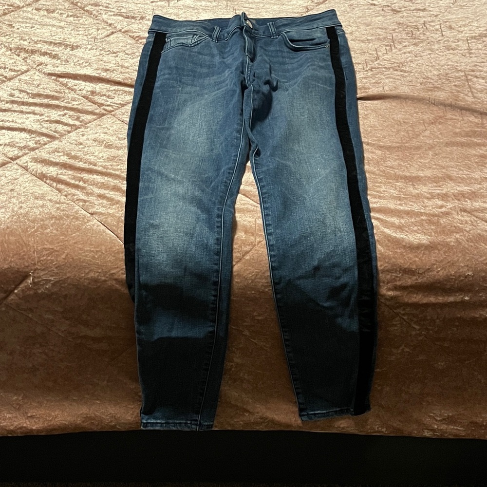 DL1961 Blue and Black Ankle Jeans